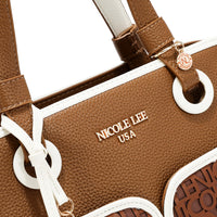 NICOLE MONOGRAM TOTE BAG