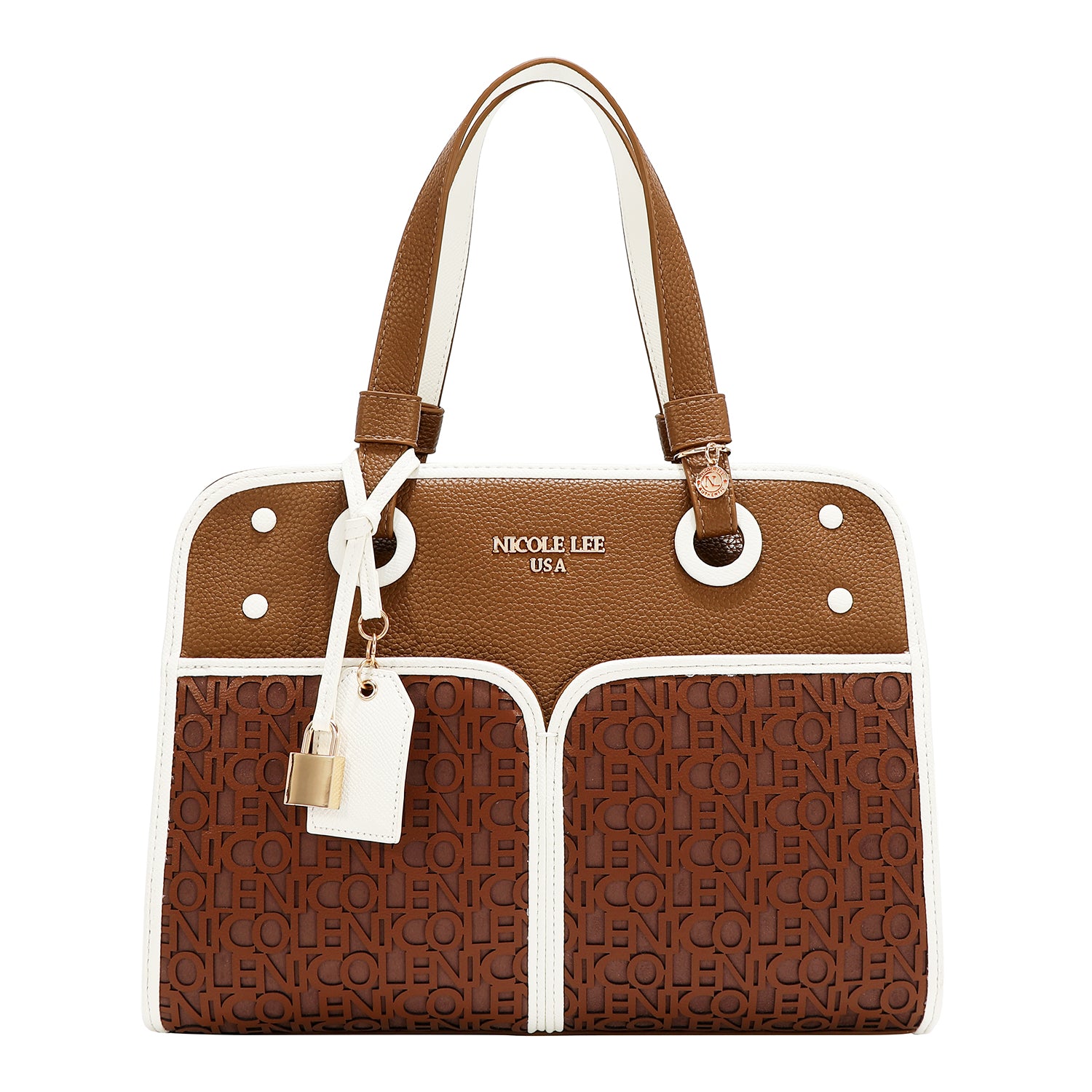 NICOLE MONOGRAM TOTE BAG