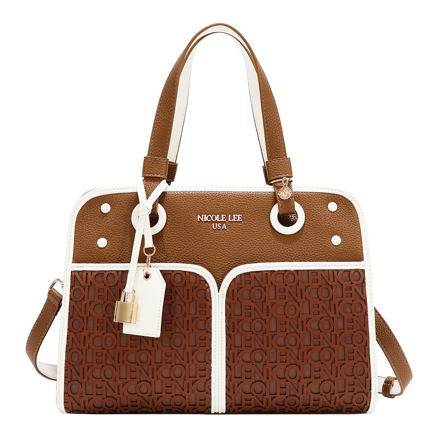 NICOLE MONOGRAM TOTE BAG