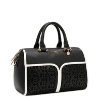 NICOLE MONOGRAM BOSTON BAG