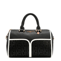 NICOLE MONOGRAM BOSTON BAG