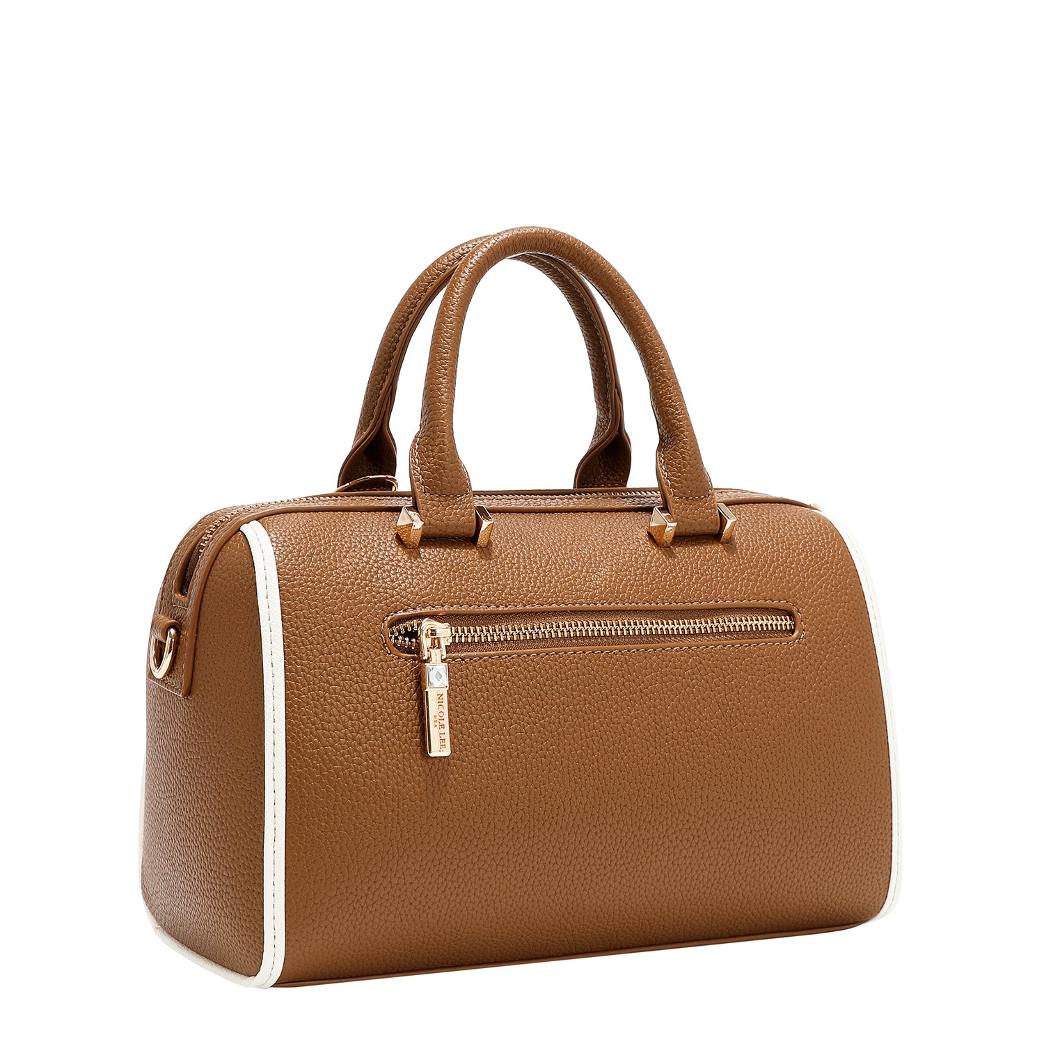 NICOLE MONOGRAM BOSTON BAG