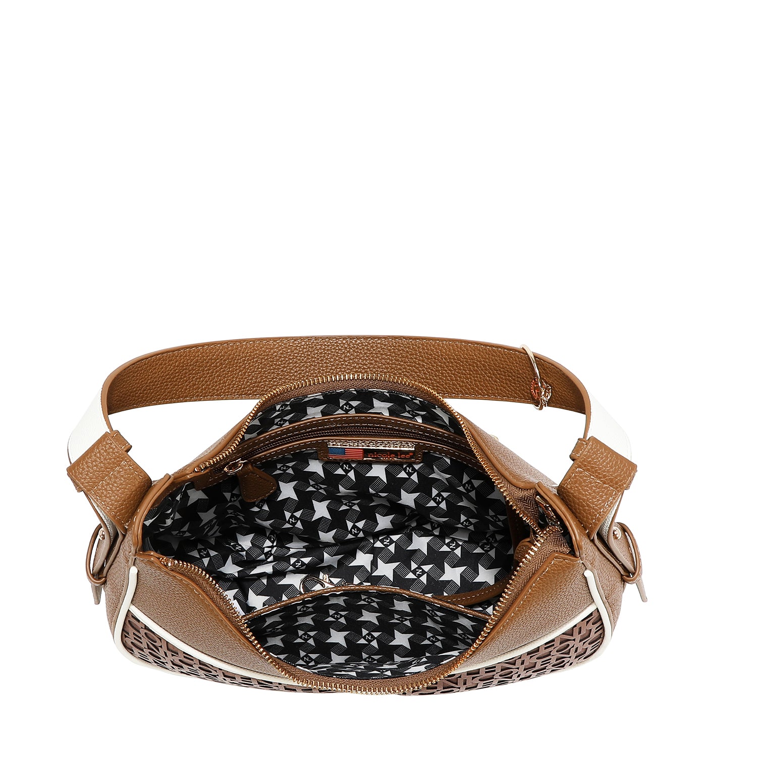 NICOLE MONOGRAM SHOULDER BAG