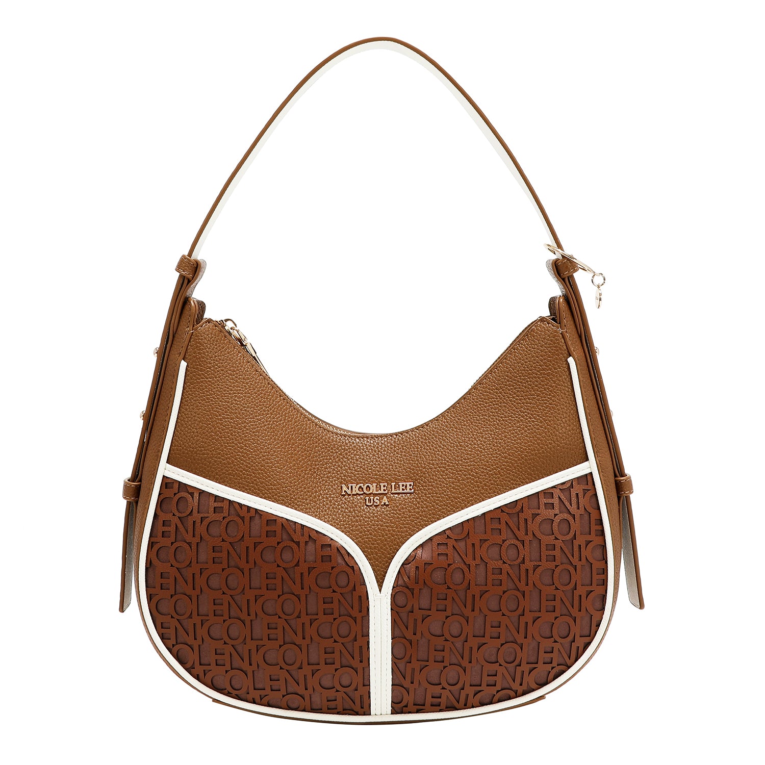 NICOLE MONOGRAM SHOULDER BAG