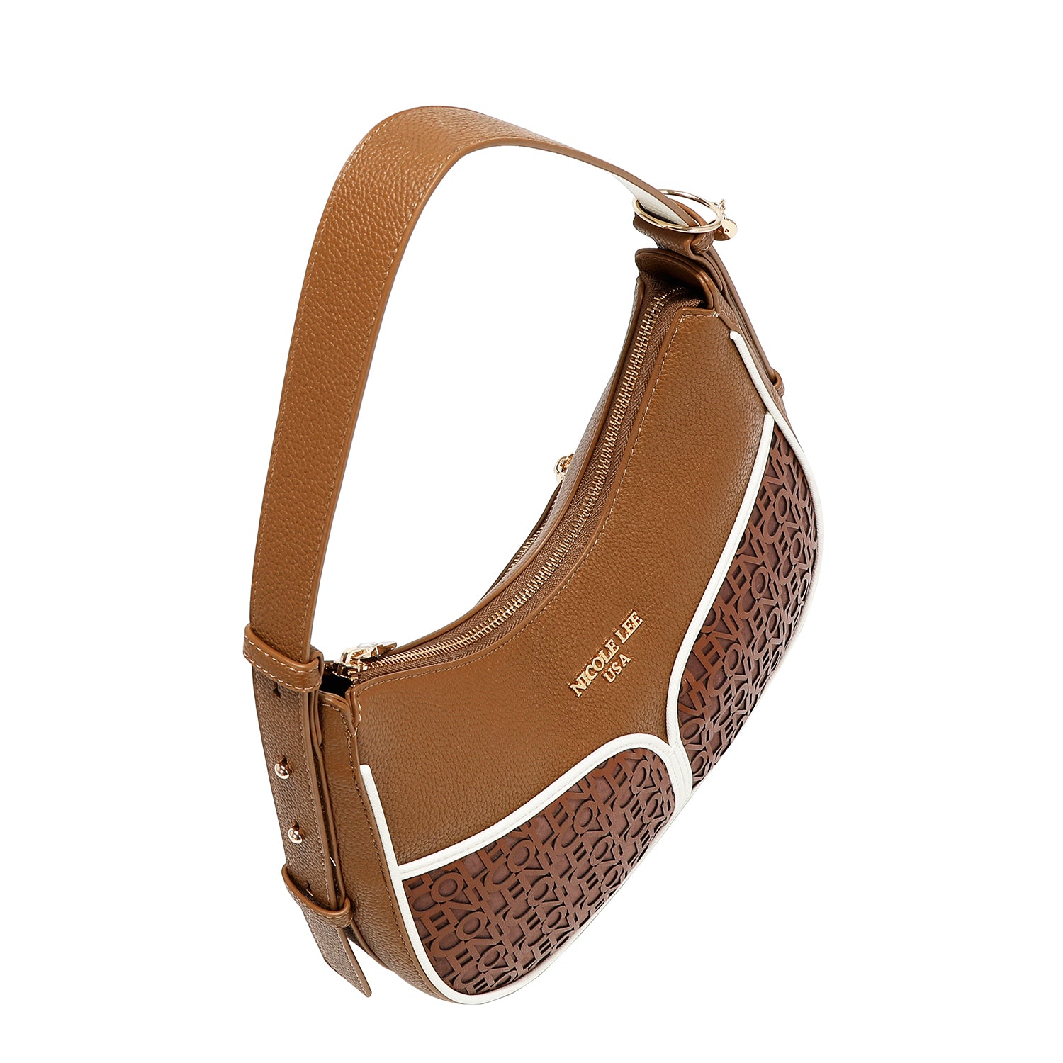 NICOLE MONOGRAM SHOULDER BAG