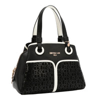 NICOLE MONOGRAM SATCHEL BAG
