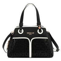 NICOLE MONOGRAM SATCHEL BAG