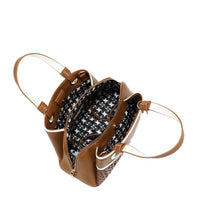 NICOLE MONOGRAM SATCHEL BAG