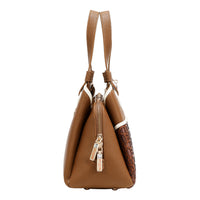 NICOLE MONOGRAM SATCHEL BAG