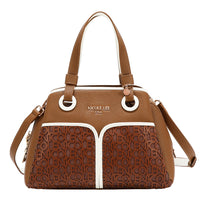 NICOLE MONOGRAM SATCHEL BAG