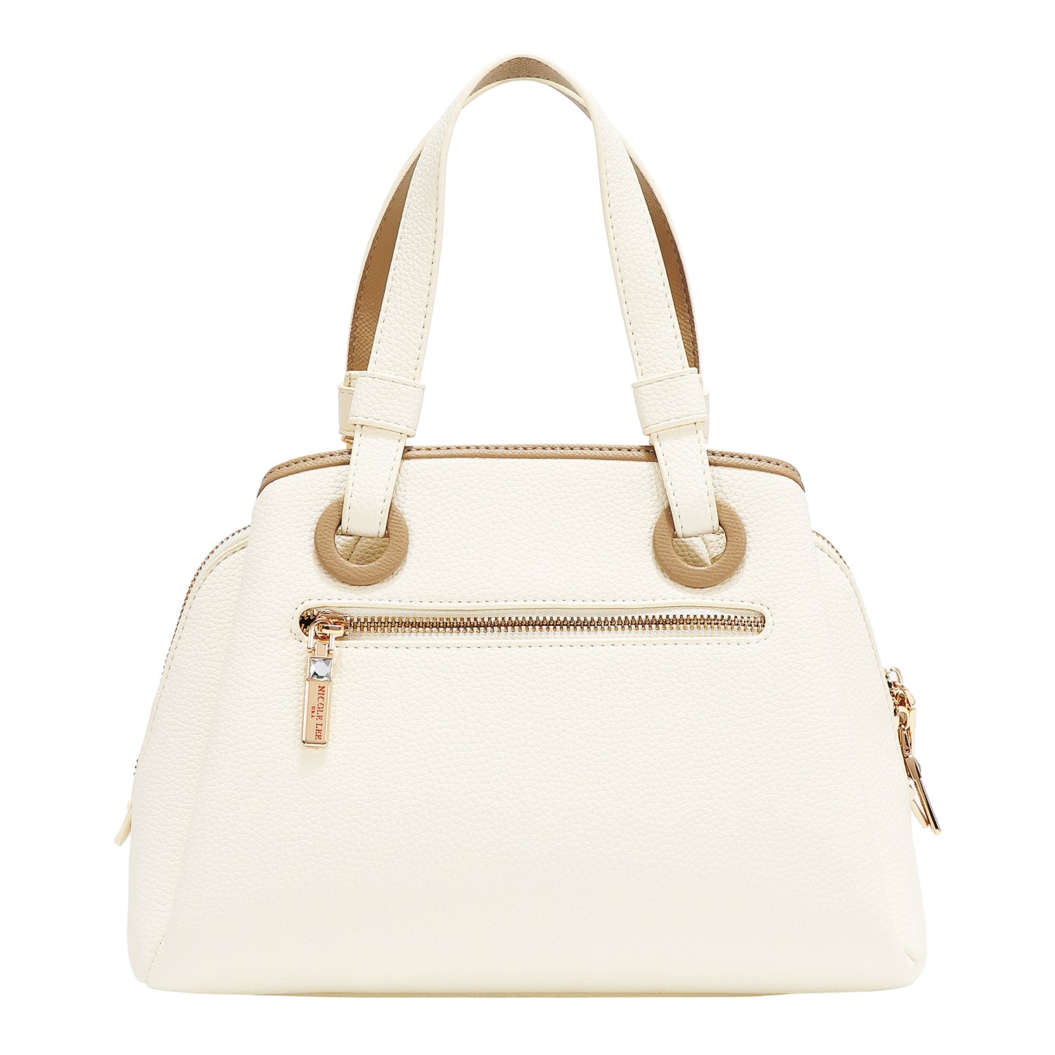 NICOLE MONOGRAM SATCHEL BAG