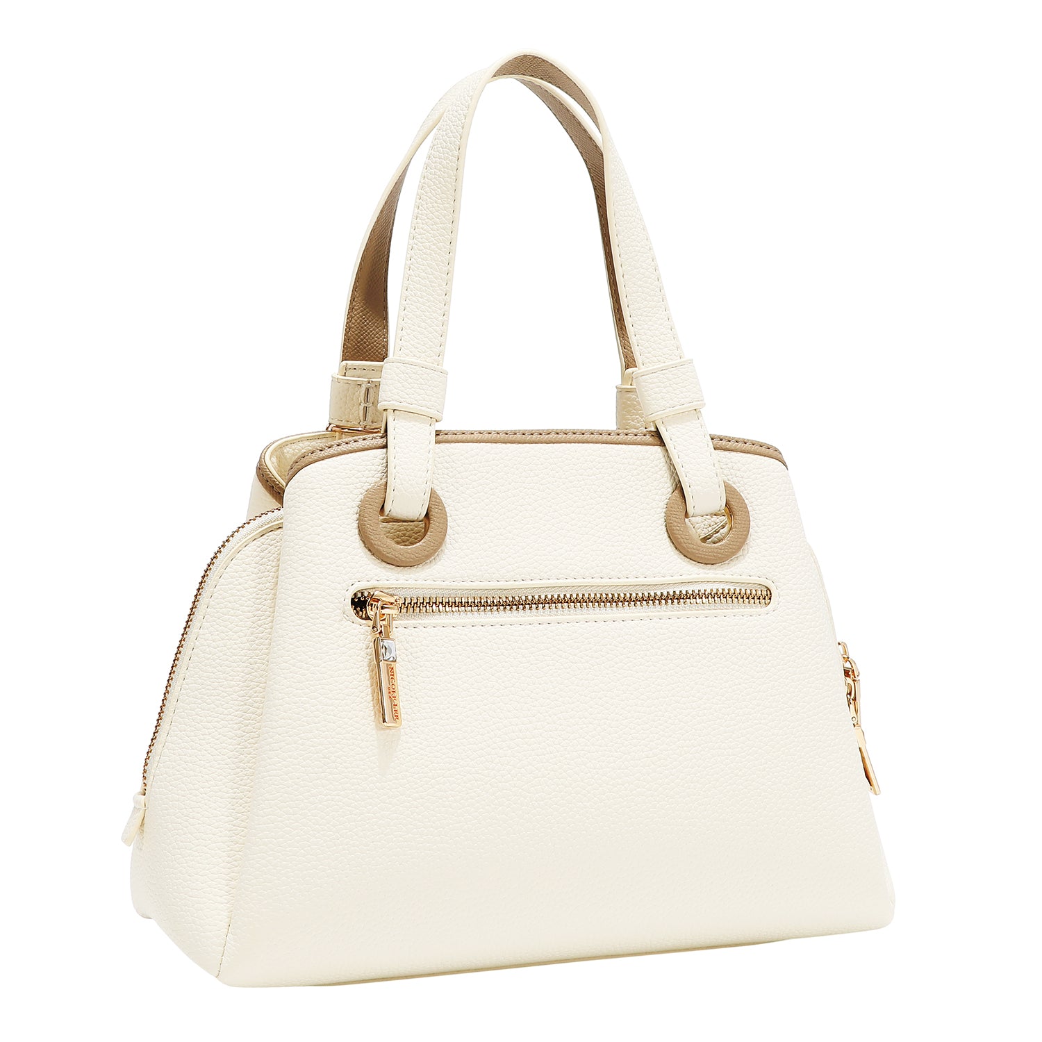NICOLE MONOGRAM SATCHEL BAG