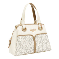 NICOLE MONOGRAM SATCHEL BAG