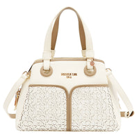 NICOLE MONOGRAM SATCHEL BAG