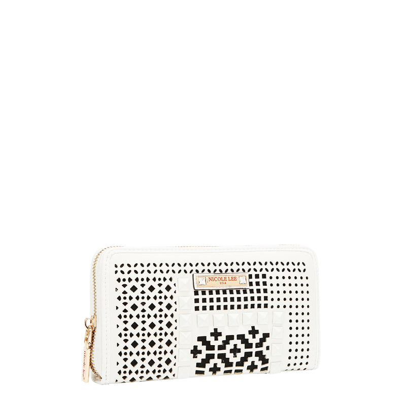 GEOMETRIC CUTOUT WALLET