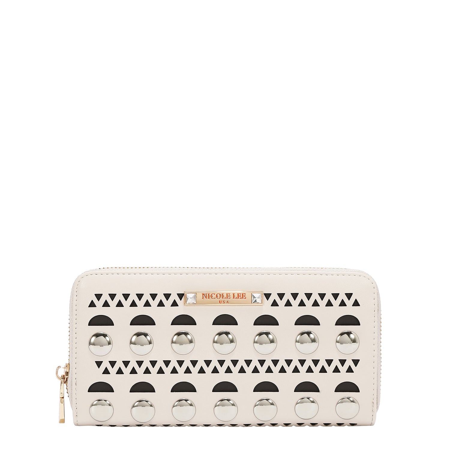 SILVER POP STUD WALLET