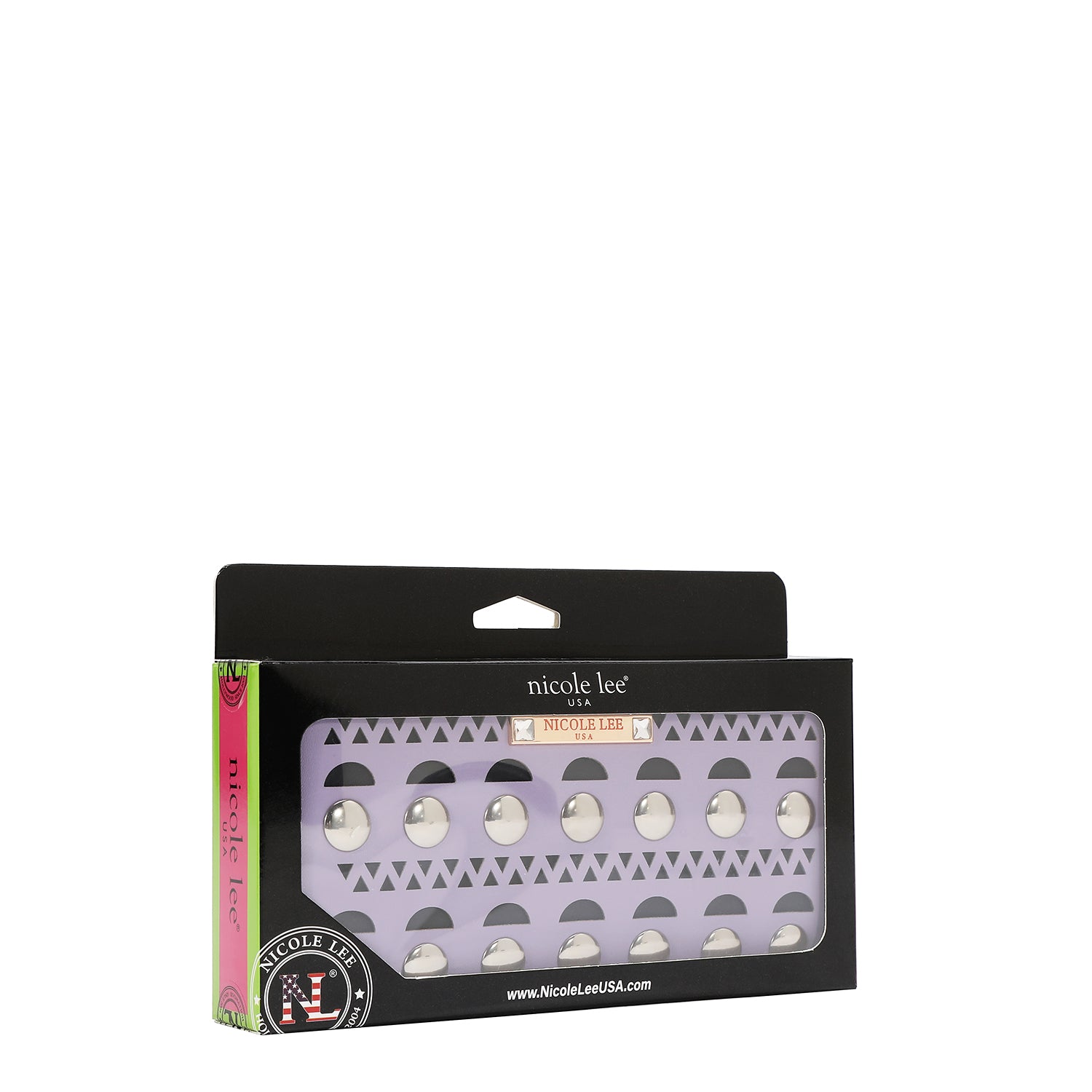 SILVER POP STUD WALLET