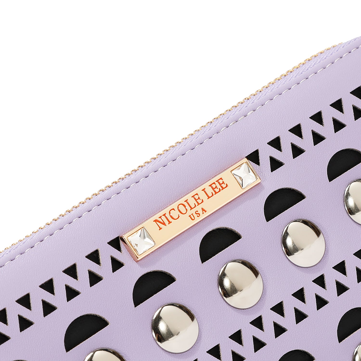 SILVER POP STUD WALLET