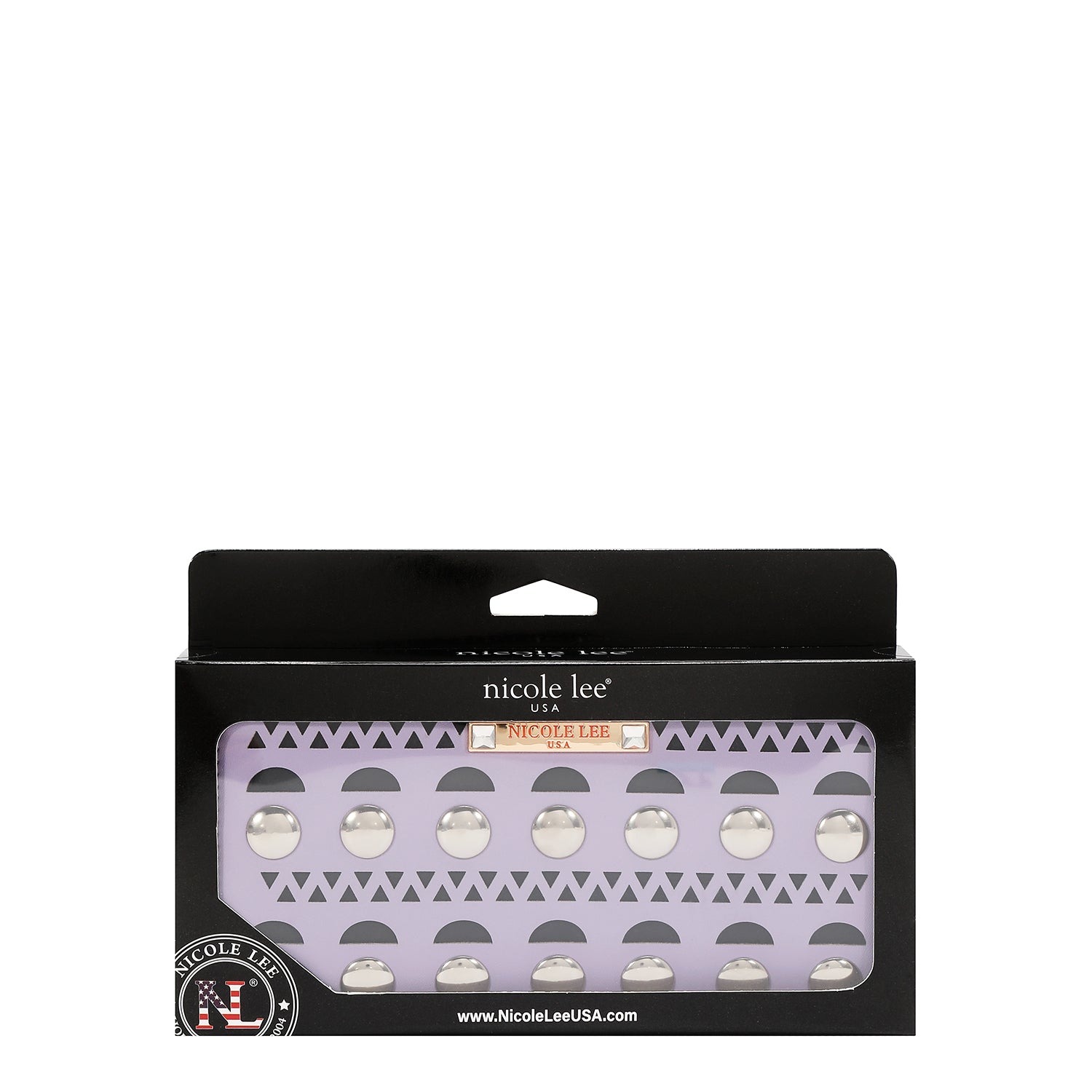 SILVER POP STUD WALLET