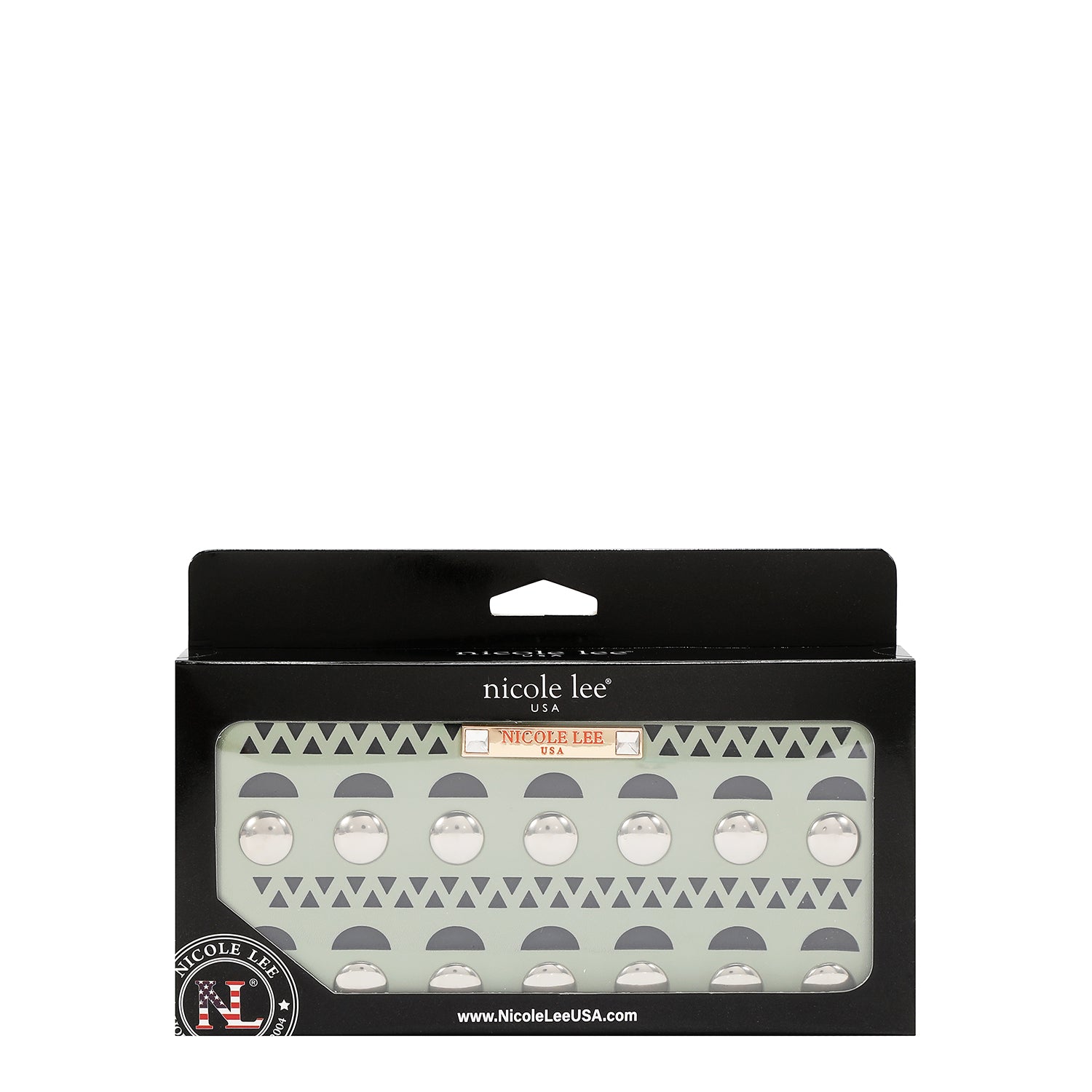 SILVER POP STUD WALLET