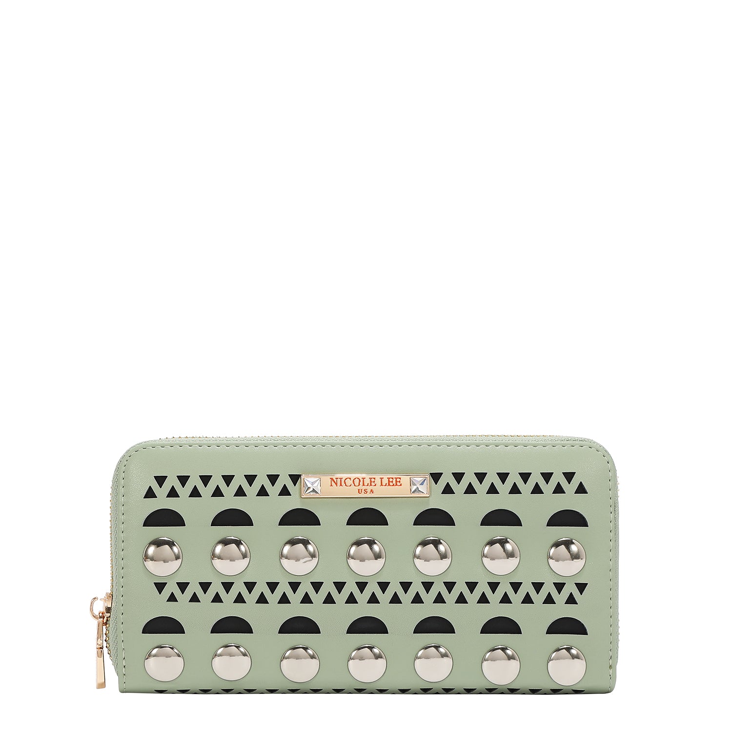 SILVER POP STUD WALLET