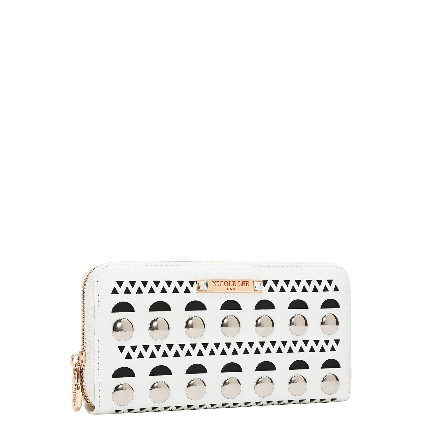 SILVER POP STUD WALLET