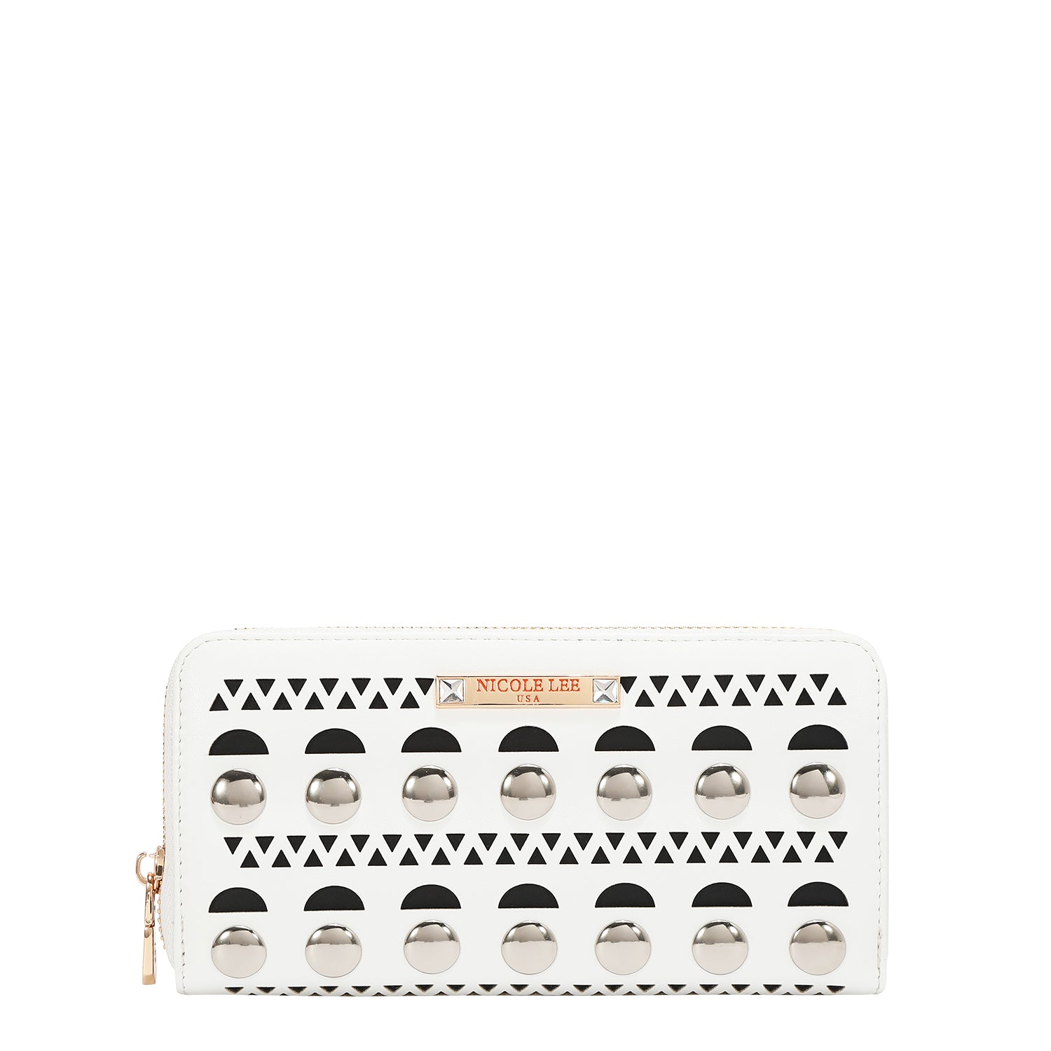 SILVER POP STUD WALLET
