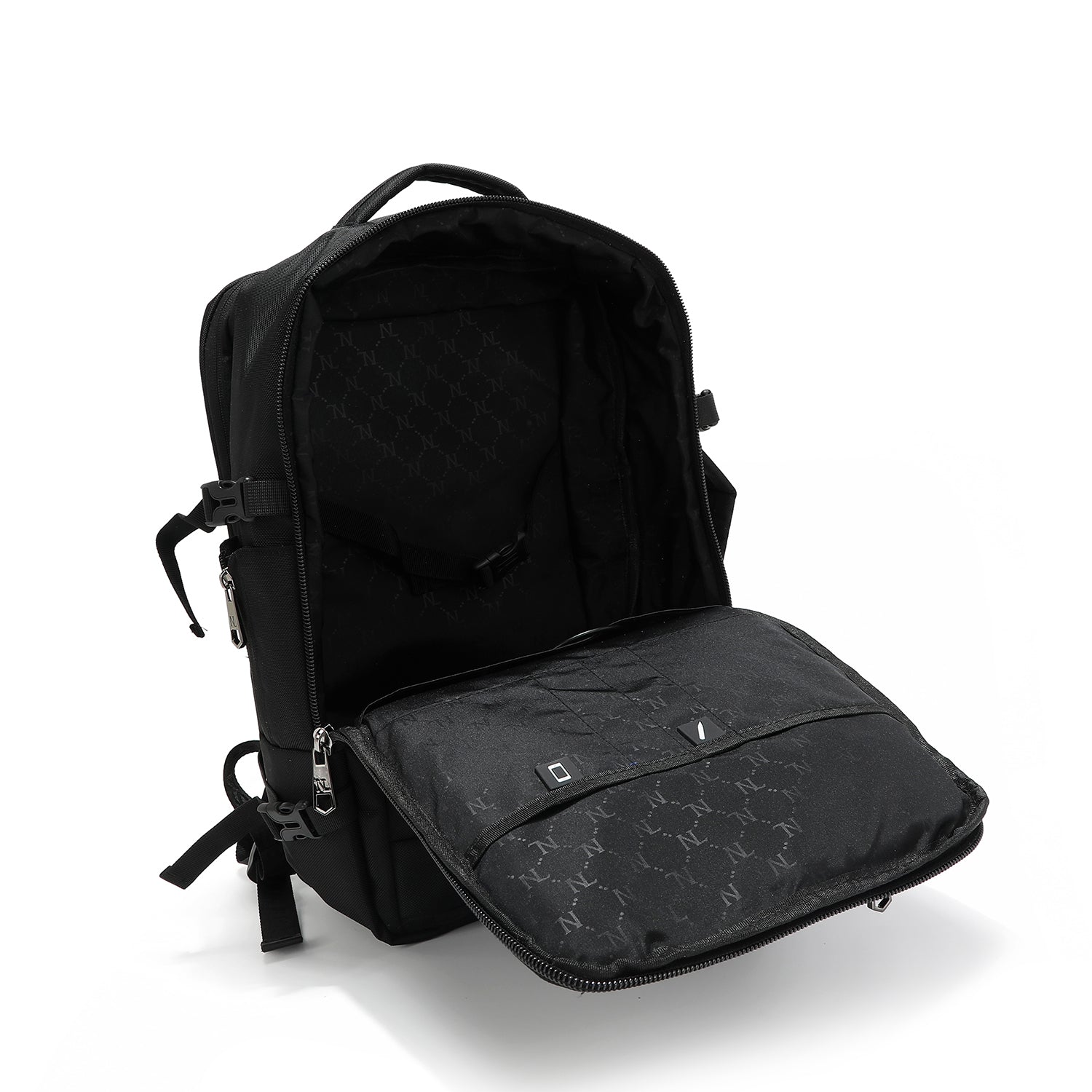 17 laptop backpack mens Men's Multi Compartment USB Laptop Backpack with Charging Port Technology – Nicole Lee Online