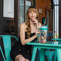 40 OZ PRINT TUMBLER WITH HANDLE