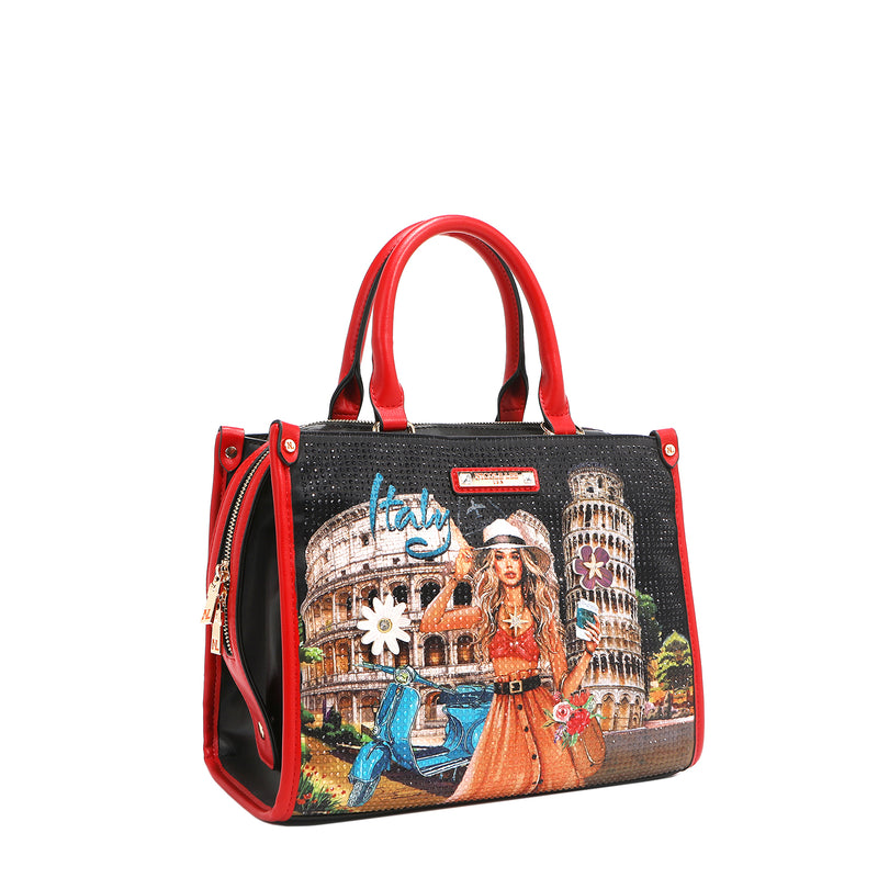 MARTHA TRAVELS ITALY SATCHEL