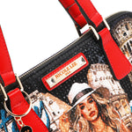 MARTHA TRAVELS ITALY DOME SATCHEL