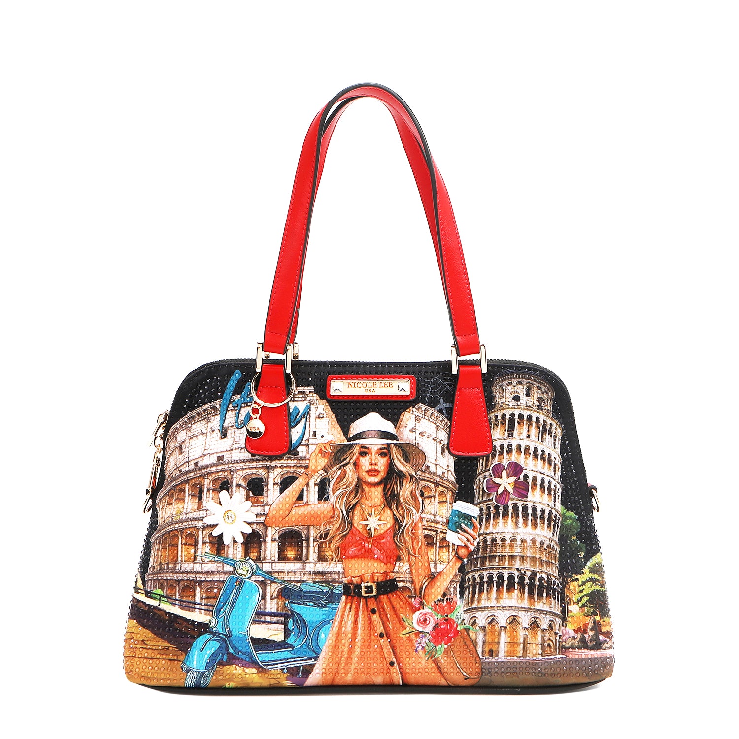 MARTHA TRAVELS ITALY DOME SATCHEL