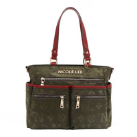 OUR NICOLE LEE MARGOT TOTE IN COLOR OLIVE. 