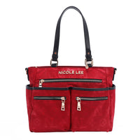 OUR NICOLE LEE MARGOT TOTE IN RED. 