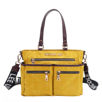 OUR NICOLE LEE MARGOT TOTE IN YELLOW WITH STRAPS