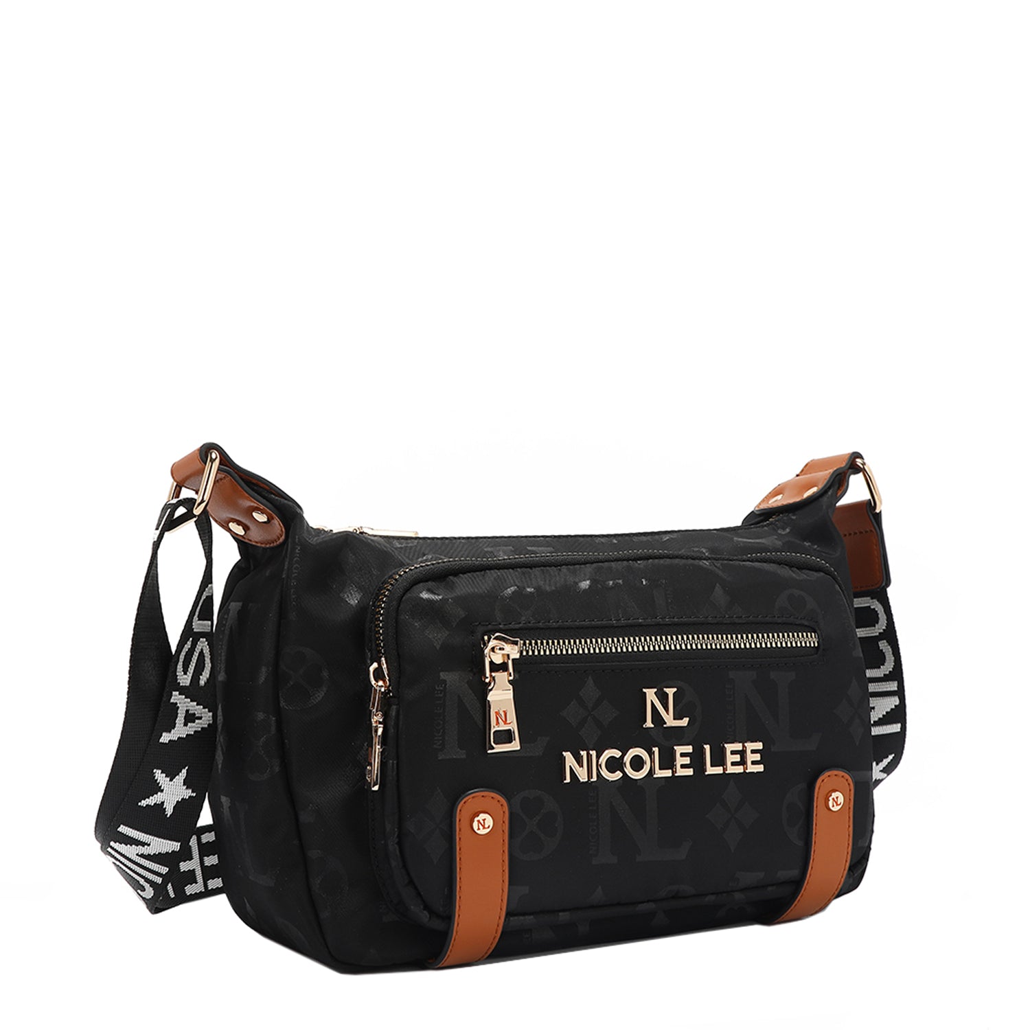 OUR NICOLE LEE IN OUR MARGOT SHOULDER BAG DESIGN IN COLOR BLACK. 