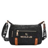 OUR NICOLE LEE IN OUR MARGOT SHOULDER BAG DESIGN IN COLOR BLACK. 
