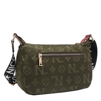 THE BACK OF OUR MARGOT SHOULDER BAG WITH BACK ZIP POCKET.