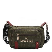 OUR NICOLE LEE IN OUR MARGOT SHOULDER BAG DESIGN IN COLOR OLIVE. 