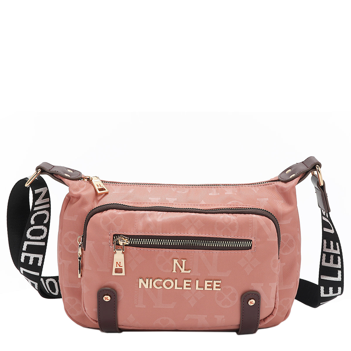 OUR NICOLE LEE IN OUR MARGOT SHOULDER BAG DESIGN IN COLOR PINK. 