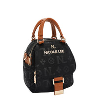 OUR NICOLE LEE MARGOT MULTI-WEAR DOME BAG IN BLACK. 