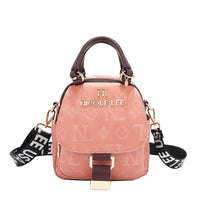 OUR NICOLE LEE MARGOT MULTI-WEAR DOME BAG IN PINK WITH STRAPS