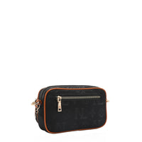 OUR NICOLE LEE MARGOT 2 PIECE CROSSBODY BACK ZIP POCKET IN BLACK.