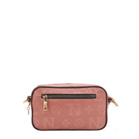 OUR NICOLE LEE MARGOT 2 PIECE CROSSBODY BACK ZIP POCKET IN PINK.