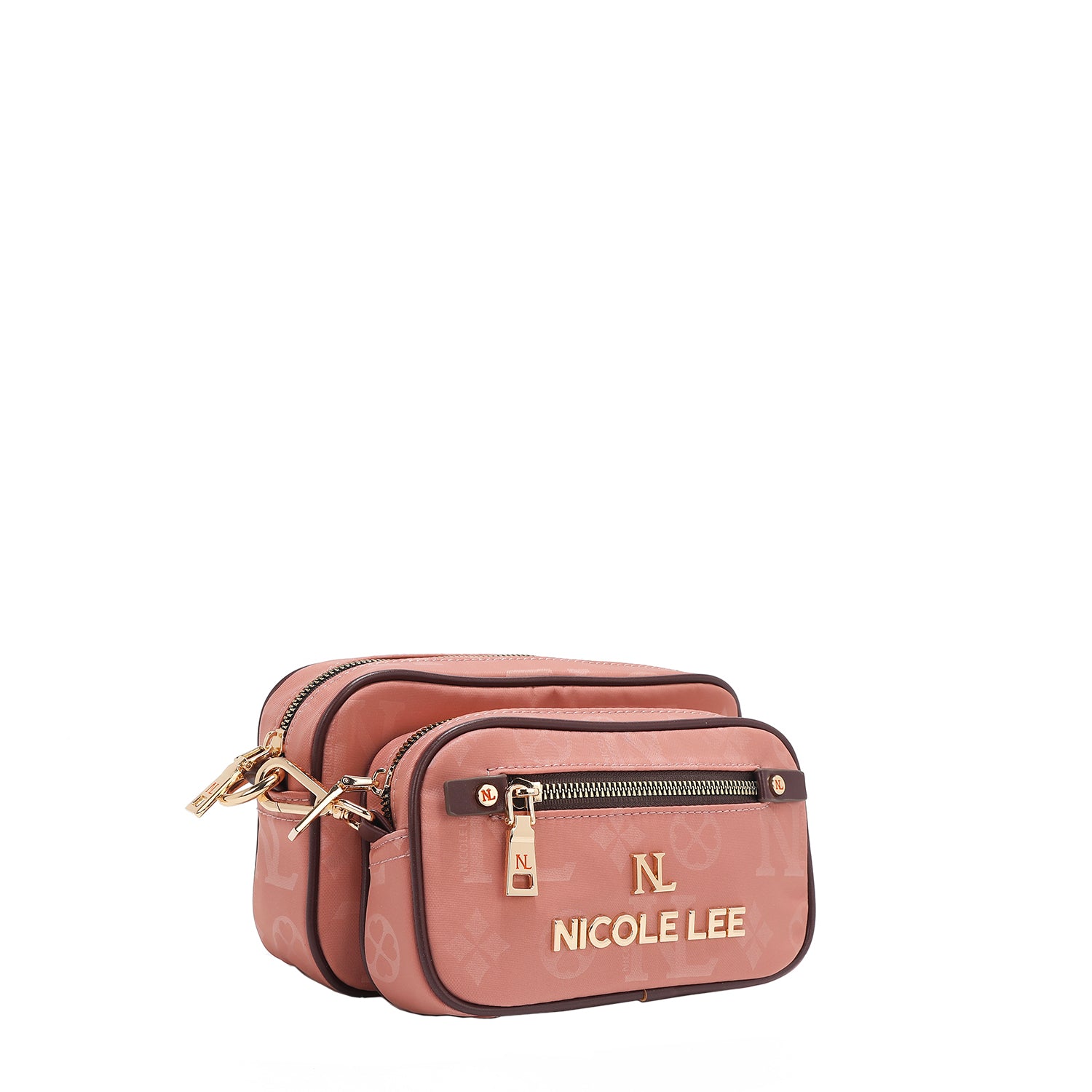OUR NICOLE LEE MARGOT 2 PIECE CROSSBODY IN PINK .