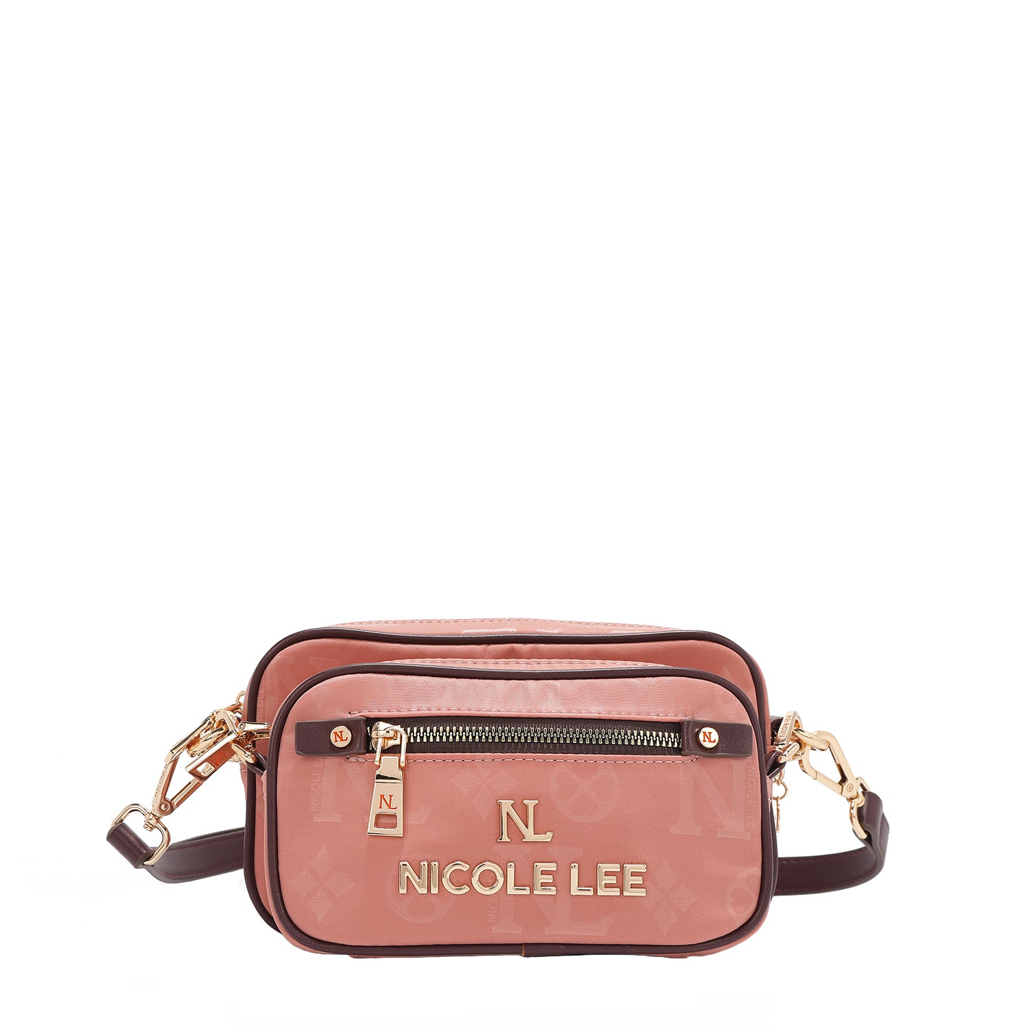 OUR NICOLE LEE MARGOT 2 PIECE CROSSBODY IN PINK COLOR.