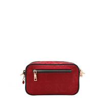 OUR NICOLE LEE MARGOT 2 PIECE CROSSBODY BACK ZIP POCKET IN RED.