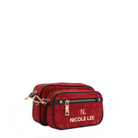 OUR NICOLE LEE MARGOT 2 PIECE CROSSBODY IN RED.