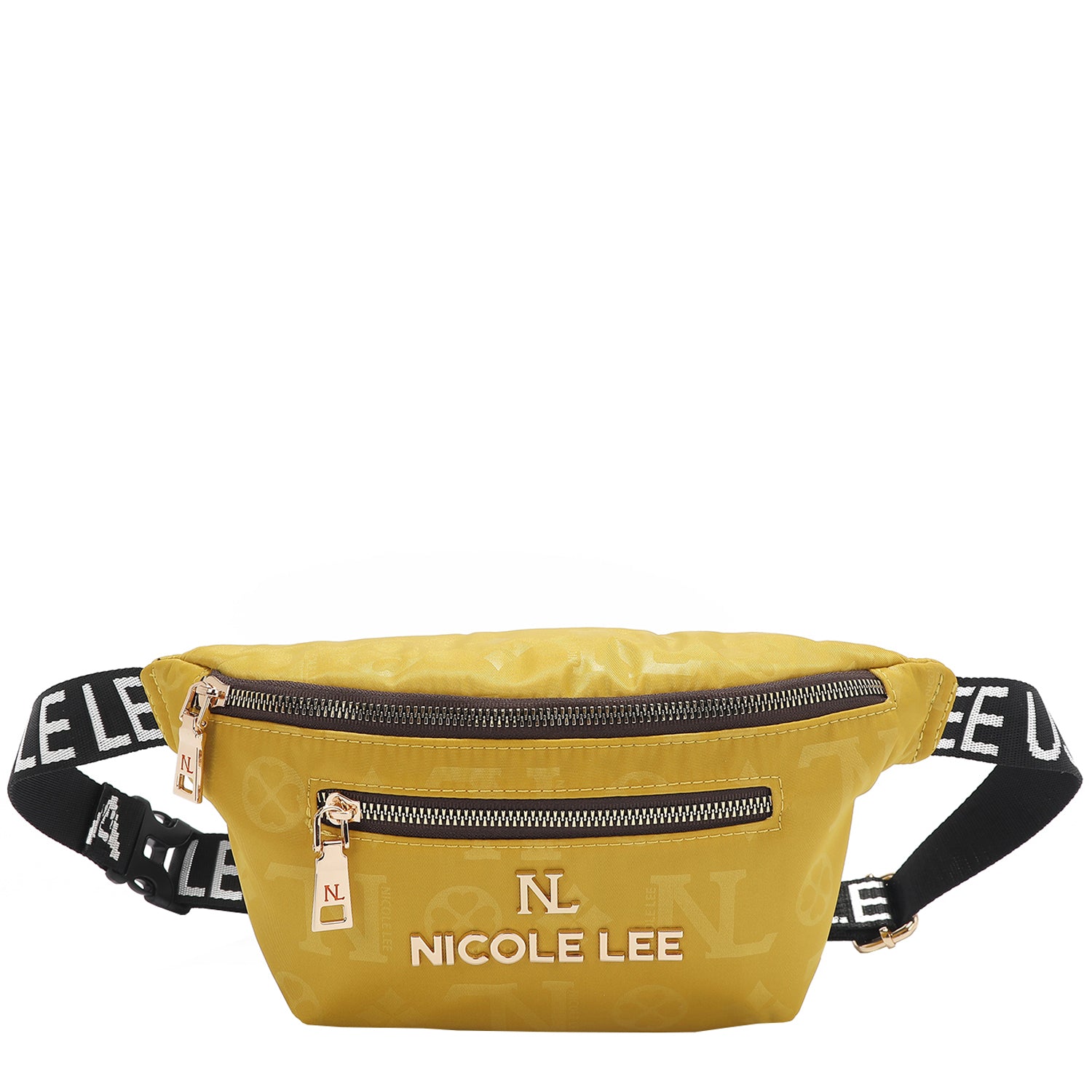 OUR NICOLE LEE MARGOT BELT BAG IN YELLOW. 