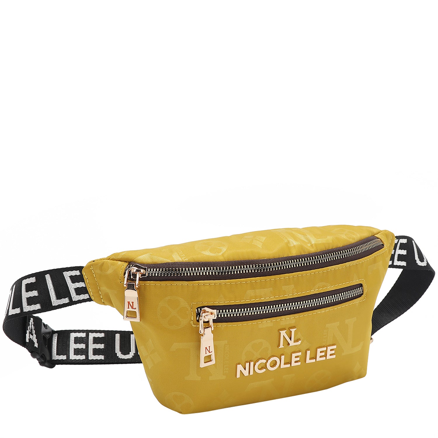 OUR NICOLE LEE MARGOT BELT BAG IN YELLOW. 